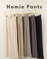 Homie Pants??กางเกงทรงกระบอก ผ้านุ่มลื่น เย็นผิว มีน้ำหนักทิ้งตัวสวย ยับยาก