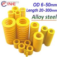 ℡№◇ Spiral Stamping Compression Mould Die Spring Small load Die Mold Springs Compression Spring Yellow Outer Diameter 6-50mm