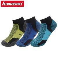 ❣❁▣ 2023 New Kawasaki Profesional Badminton Socks Towel Bottom Cotton Wrap Good Breathable Sports For Men/Women/Children 3 Pairs