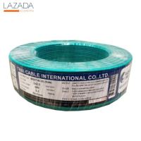 "ส่งทุกวัน"Global Cable สายไฟ THW IEC01 1x2.5 100เมตร สีเขียว "คุณภาพดี"