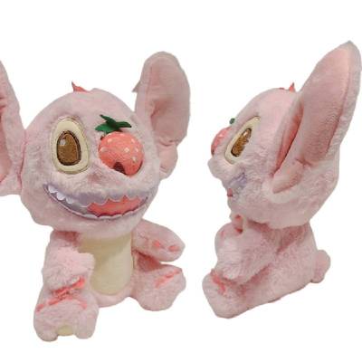 Pink Stitch Plushtoy Strawberry Stuffed Doll Home Decoration Gift Girls 3 Sizes