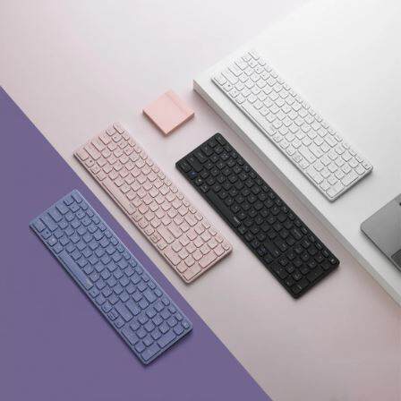 rapoo-มี3สี-e9350g-multi-mode-wireless-keyboard-white-purple-dark-grey