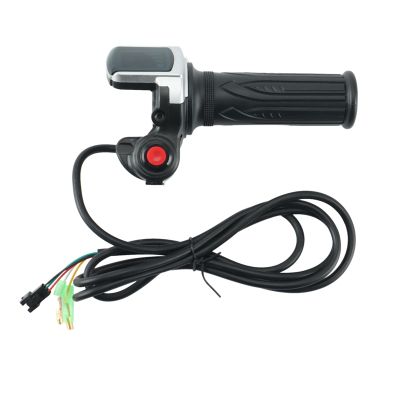 Electric Bicycle Scooter Speed Throttle Grip LCD Display with Switch EBike Twist Throttle Accelerator Handlebar Grip