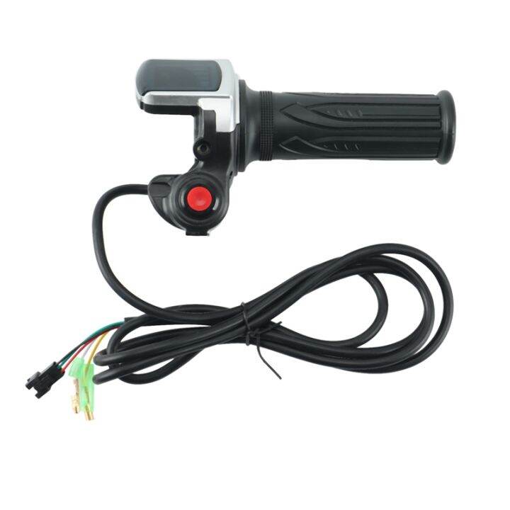 Acceleratore A Manubrio Con Display LCD Per Bici Elettrica 36V – Manopola Twist Grip Con Chiave – Diametro 22-22,8 Mm