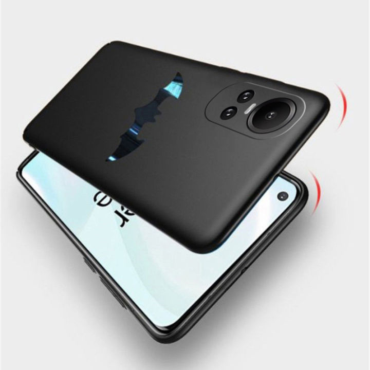 เคสโทรศัพท์สำหรับ10pro-reno10-oppo-plus-reno6-5g-6z-5g-6pro-5g-reno-5-5-5g-reno-7-5g-7-pro-5g-7z-5g-8z-5g-8t-5g-เคสป้องกันฝาปิดเลนส์เต็มรูปแบบนุ่มซิลิโคนผิวเกล็ดน้ำแข็งเย็นสีดำค้างคาวกันกระแทกฝาครอบด้