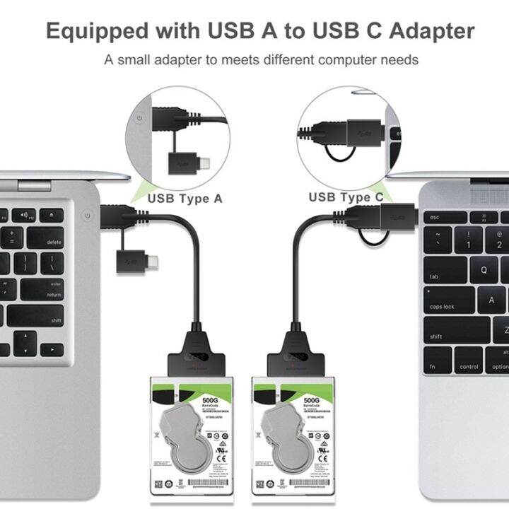 2-in-1-sata-to-usb-3-0-cable-sata-to-type-c-external-hard-drive-22pin-converter-adapter-for-2-5-inch-hdd-ssd