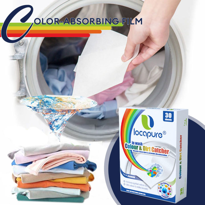 30sheets/pack Color Catcher Laundry Sheets, Anti-dye Cloth Laundry