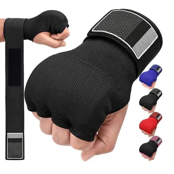 Punching bag with only sales hand wraps