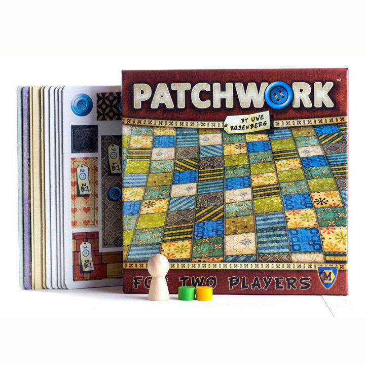 Patchwork Board Game For Two Players Funny Party Games Paper Cards