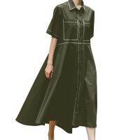 COD DSTGRTYTRUYUY ZANZEA Women Summer Vintage Casual Loose A Line Short Sleeve Dress