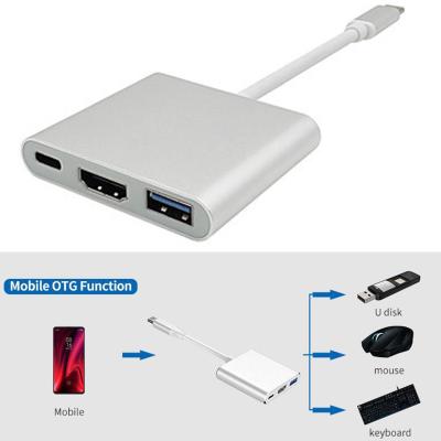Type C USB 3.1 To USB-C 4K HDMI USB 3.0 Adapter Cable 3 1 In Hub R4L4