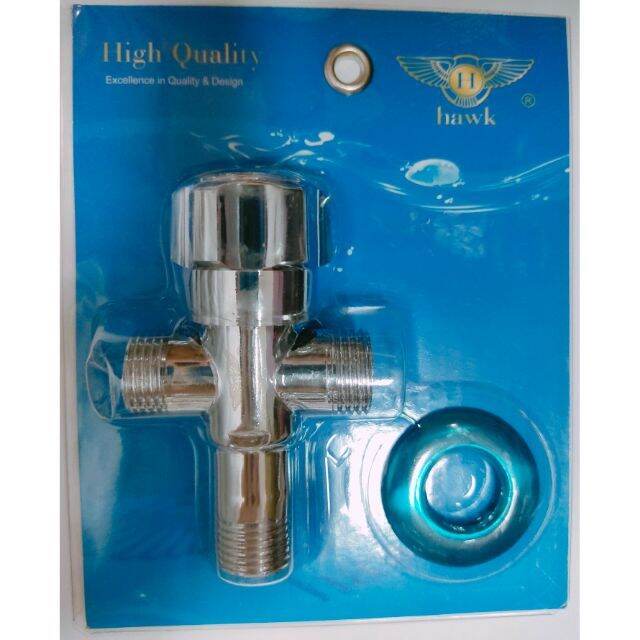 Bidet Angle valve 3way 1/2x1/2 double dual brass Lazada PH