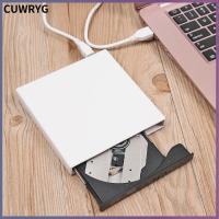 CUWRYG อุปกรณ์เสริมสำหรับ PC แล็ปท็อปเครื่องอ่านซีดีแผ่นเครื่องเล่น DVD ROM ออปติคัลไดรฟ์ภายนอก CD-RW