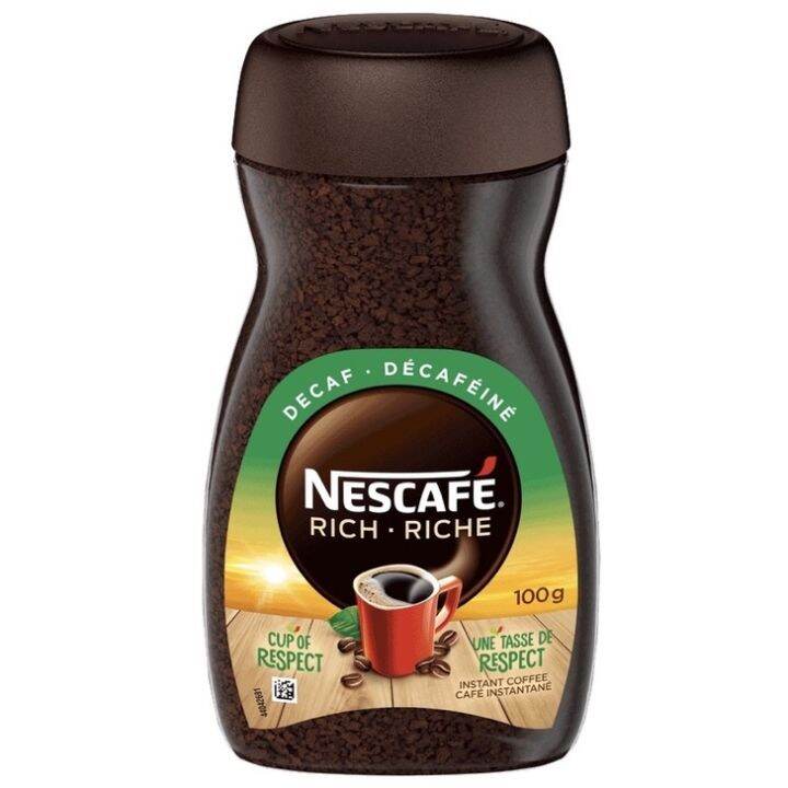 NESCAFE Rich DECAF Instant Coffee 3.5oz (100g)USA Canada Expiry 2024