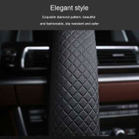 Black PU Leather Car Steering-wheel Cover Universal Diameter 38CM Car-styling Sport Auto Steering Wheel Covers Anti-Slip