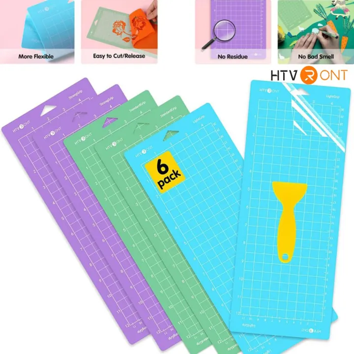 [For Cricut Joy]HTVRONT 3/6 Pack 4.5"X12" Standard Grip Cutting Mat Quilting Mats For Cardstock