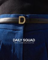 ( พร้อมส่ง ) DAILY SQUAD D  BELT เอว 24- 32 นิ้ว เข็มขัดหนังแท้ ใส่ได้ 2 ด้าน สีดำ กับ น้ำตาล