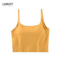 LORIOT เสื้อชั้นในยกทรงสำหรับผู้หญิงเสื้อกล้ามคอเหลี่ยมสายเดี่ยวลายดอกไม้แซนโดเสื้อกล้ามลำลองแขนกุดเซ็กซี่ SA1365เกาหลี