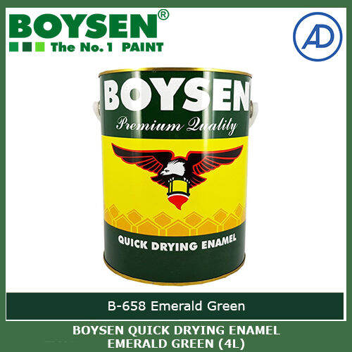 Boysen B-658 Quick Drying Enamel Emerald Green (4L) | Lazada PH