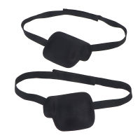 1pc Unisex Black Single Eye Patch Washable Concave Eyepatch Eye Patch Kid Pirate Cosplay Costume Pirate Eye Patch-Cgefeng