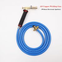 Torch Kit Gas Welding Electronic Ignition Liquefied Gas Burner Gun With 2.5M Hose for Heating Gas Burner Tool Welding Iron Gas