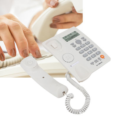 โทรศัพท์ตั้งโต๊ะโทรแฮนด์ฟรีพร้อมจอแสดงผลหมายเลขผู้โทรสำหรับสำนักงานโรงแรมบ้านฯลฯลดเสียงรบกวน KX-T885โทรศัพท์