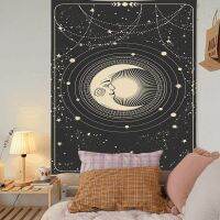 【cw】Sun and Moon Picnic Mats Tarot Card Beach Towel Astrology Bed Cover Tapestry Background Wall Hanging Home Decor Blanket Curtains ！