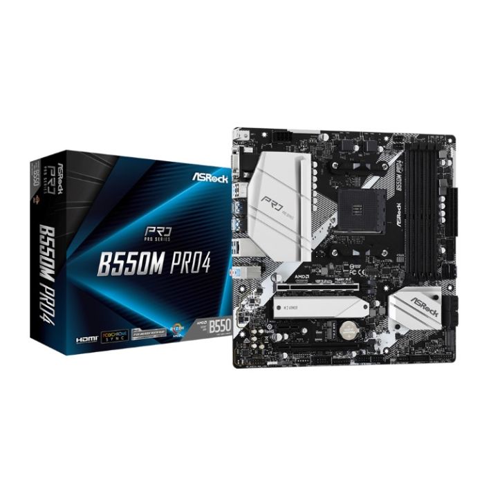 mainboard-เมนบอร์ด-am4-asrock-b550m-pro4