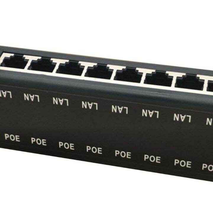 huilopker-mall-8พอร์ต-poe-injector-poe-สำหรับกล้องวงจรปิดเครือข่าย-poe-กล้อง-power-over-ethernet-ieee802-3af-x6ha