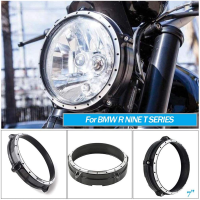 Allotmark R Nine T ไฟหน้าป้องกันไฟหน้า Bezel Trim แหวนปกสำหรับ BMW R NineT Scrambler บริสุทธิ์2014-2021 R9T อุปกรณ์เสริม Moto