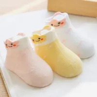 Breathable Cotton Baby Socks For Kids Girls Boy Cartoon Animals Summer Toddler Knitted Socks Newborn Baby Socks 0-3 Years