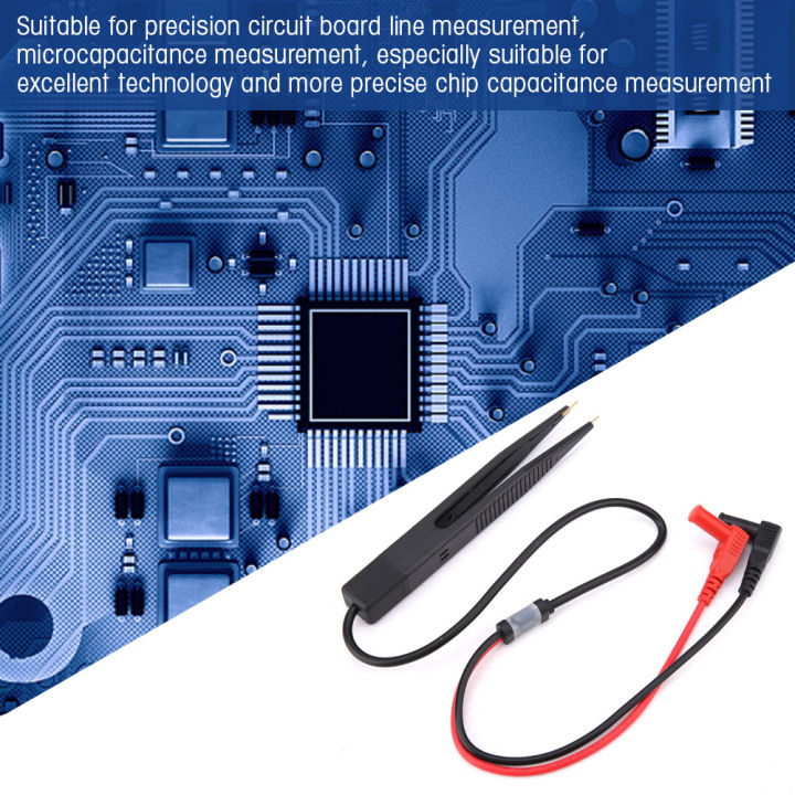 หัววัดคลิปทดสอบตัวเหนี่ยวนำ-smd-แหนบสำหรับมัลติมิเตอร์แบบรีซิสทีฟ-สายทดสอบตัวเก็บประจุ-smd-คลิปทดสอบหัววัดมิเตอร์