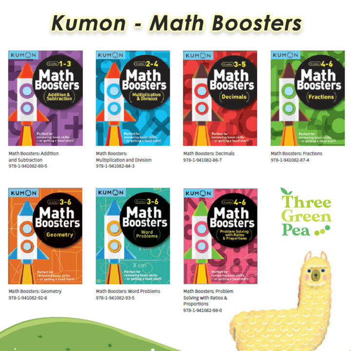 Kumon Workbooks Math Boosters Series for Grade 1 to Grade 6 Lazada