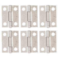 10Pcs 1in Hinges 304 Stainless Steel 4 Hole Foldable Butt Hinges for Marine Boxes Cabinet Door Hardware Accessories Accessories