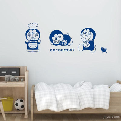 Japanese kawaii cartoon character Doraemon cat removable vinyl wall decal stickers for childrens room decor joy1020
