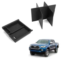 For 2016-2023 Center Console Armrest Storage Box Tray &amp; Center Console Organizer Divider Accessories