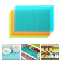 2/4pcs Refrigerator Waterproof Mats Non-Slip Can Be Cut Fridge Shelf Liner Washable Fridge Pads Mat Drawer Table Placemats