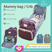 VREN 2021 New Portable Folding Crib Mummy Bag 2 in 1 Outing Lightweight