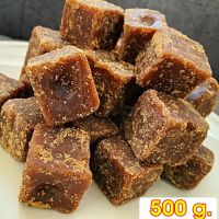 น้ำอ้อยก้อน น้ำอ้อยอัดก้อน สูตรโบราณ งบน้ำอ้อย น้ำตาลอ้อย 500 กรัม Brown Cane Sugar Cube Local Made