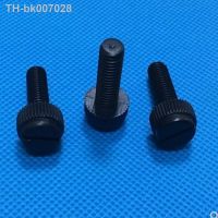 ☫  10-50pcs M3 M4 M5 M6 M8 Black Slotted Nylon Thumb Screw PA66 Nylon Plastic Hand Twist Screw Computer Hand Tighten Screws