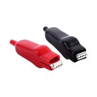 LZFBWO ที่20A ดับเบิลเอน สำหรับจัมเปอร์ไฟฟ้า คลิปต่อขยาย แบตเตอรี่ชาร์จ USB แบตเตอรี่คลิปจระเข้ คลิปจระเข้ คลิปทดสอบสายไฟ คลิปสปริง