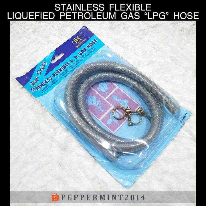 LPG Stainless Flexible Hose Heavy Duty High Safety Gas Stoves Regulator