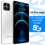 Điện thoại i14 Pro max dien thoai giá rẻ 7.0Inch Bộ Nhớ 12+512GB Sim