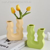 ยูเอสบี✌PG3KI26FGHYK5JH Morandi Cor Vaso Acessórios De Decoração Do Quto Produtos Cerâmicos Nordic Para Natal Vasos Arte Geométrica Presente