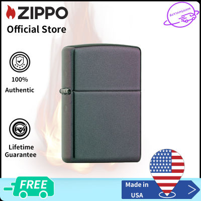 Zippo Iridescent Matte Design Windproof Pocket Lighter 49146 ( Lighter without Fuel Inside)การออกแบบด้านสีรุ้ง（ไฟแช็กไม่มีเชื้อเพลิงภายใน）