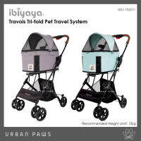 โปรโมชั่น+ รถเข็นสัตว์เลี้ยง Ibiyaya รุ่น FS2011 - Travois Tri-fold Pet Travel ราคาถูก รถเข็นสัตว์เลี้ยง รถเข็นสัตว์เลี้ยง 4 ล้อสามารถถอดได้ 3in1  รถเข็นสัตว์เลี้ยง 2 ชั้น รถเข็นแบบถอดเบาะได้