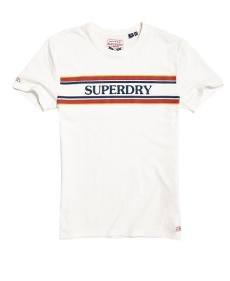 SUPERDRY VINTAGE TEXT GRAPHIC T-SHIRT - เสื้อยืด สำหรับผู้หญิง สี Off White