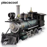 Piececool โมเดล3D ของเล่น,รถยนต์ของเล่นประกอบเองหัวรถจักรโลหะตกแต่งชุดประกอบโมเดล