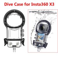 เคสดำน้ำสำหรับ X3 Insta360ฝาครอบกันน้ำกันรอยขีดข่วนเคสดำน้ำสำหรับ Insta 360พาโนรามา X3อุปกรณ์กล้องแอคชั่นแคมเมรา