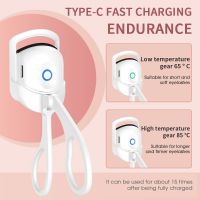 ❀✸ LEKOFO Electric Eyelash Fast Curler USB Rechargeable Dual Temperature Natural Long Lasting Styling Heating Hot Eyelash Curler